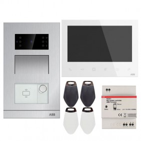 Abb Single-family flush-mounted videophone kit...