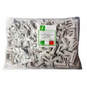Clips a scatto in nylon Fixing 32mm per tubi...