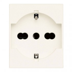 Vimar Standard Schuko socket 16A 2P+E P40 White...