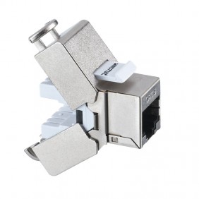 Presa verticale Fanton RJ45 CAT.6  FTP Grigia...
