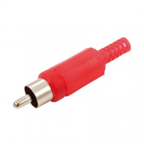 Melchioni RCA flying red plug with cable guide...