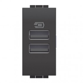 Chargeur USB Bticino LivingLight anthracite...
