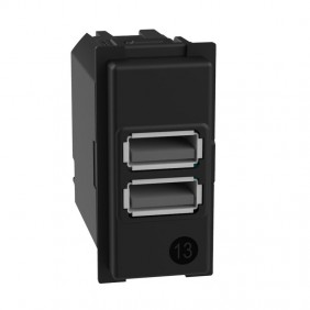 Caricatore doppio USB Bticino Living Now tipo A...