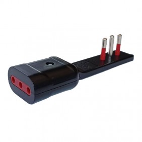 Adaptador ultraplano Elcart 10A - toma 10A 2P+E...