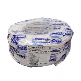 Cavo gommato flessibile H03VV-F 3x0,75mmq...