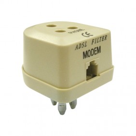 Melchioni ADSL filter plug three-pin socket...