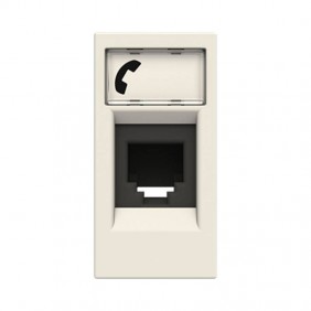 Toma de teléfono RJ12 Abb Zenit N2117.6 BL con...