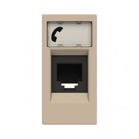 Abb Zenit RJ12 Telephone Socket N2117.6 CV with...