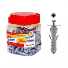 Fischer tarro 125 tacos con arandela tornillos...