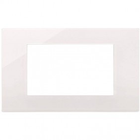 Plaque Vimar Linea Reflex 4 Modules Blanc 30654.40
