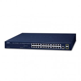 4 Power 24-Port 10/100/1000T Switch und 2 Port...