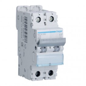 Interruptor magnetotérmico Hager 1P+N 10A 6KA 2...