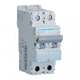 Interruttore magnetotermico Hager 1P+N 16A 6KA...