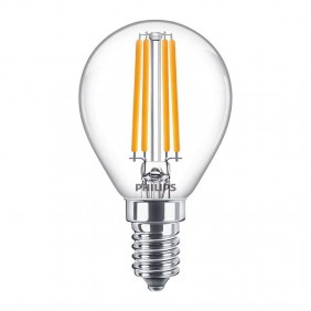 Lampadina Sfera filamento LED Philips 6,5W...