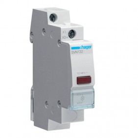 Indicateur Lumineux Hager led rouge 12-48V...