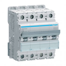 Disjoncteur automatique Hager 4P 40A 10KA...