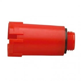 Luxor cap for plastic testing fitting 1/2 red...