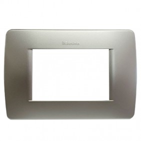 Bticino Luna Platte 3 Module Metallicgrün C4803VM