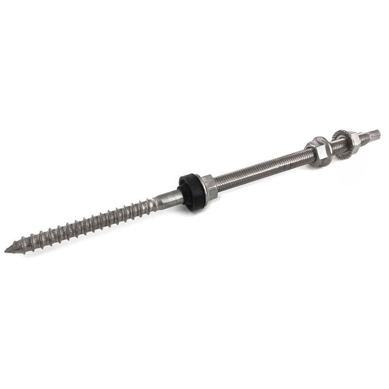 Contact 10x200mm wood screw anchor for photovoltaic STA10200