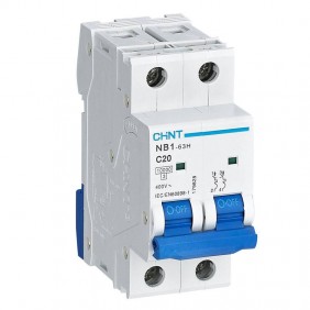 Chint Circuit Breaker NB1-63H 2P 20A 10kA C 2...