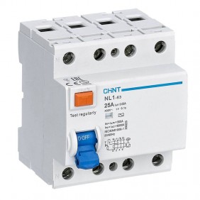 Interruptor diferencial puro Chint NL1-63 25A...