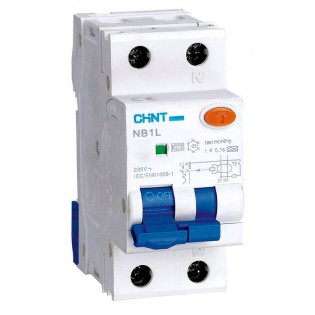 ELEKTRONOVA Stroomonderbreker 1P N 6A 4.5kA 30mA - 1 DIN-module - 220V