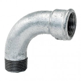 Winkel 90° für Gebo-Gussrohre mit Außen- und...