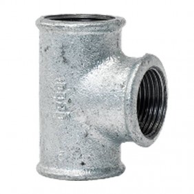 Gebo T-Stück aus Temperguss 90-Grad mit Gewinde...