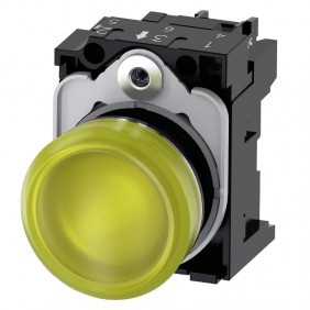 Indicatore Siemens luminoso giallo LED 24V 22mm...