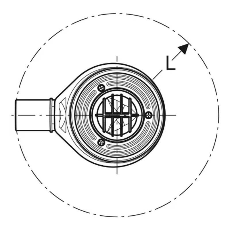 Sapho Toebehoren - Wastafelsifon 1 1/4, afvoer 32 mm, rond, mat goud