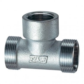Far T-fitting 3/4 "x18 F chrome plated rubber...