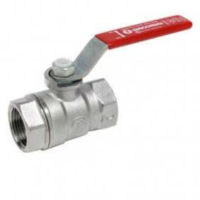 Giacomini ball valve F/F 3/8 red lever handle...