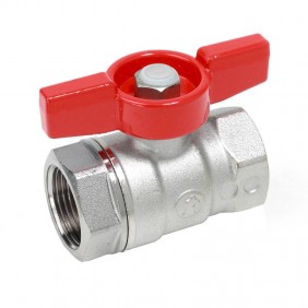 Giacomini ball valve F/F 3/8 red butterfly...