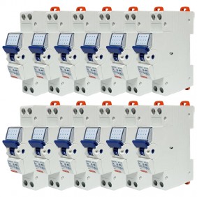 Kit 12 Interruptores Magnetotérmicos Gewiss 6A...