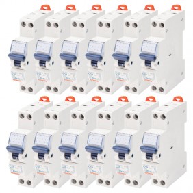 Kit 12 Interruttori Magnetotermici Gewiss 10A...