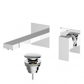 Miscelatore a parete per lavabo Teorema Pillar...