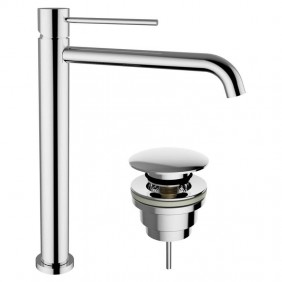 Teorema Jabil 25 high washbasin tap with chrome...