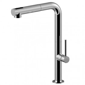 Paffoni Chef kitchen tap with 2 spray pull-out...