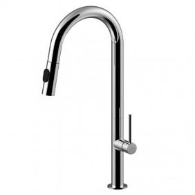 Paffoni Chef high kitchen tap with pull-out...