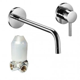 Paffoni Light chrome recessed washbasin tap...