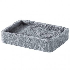 Portasapone d'appoggio Gedy Aries grigio AR11-08