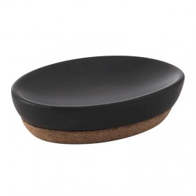 Portasapone d'appoggio Gedy Ilary nero matto...