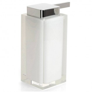 Distributeur de savon en résine blanche Irina par Gedy