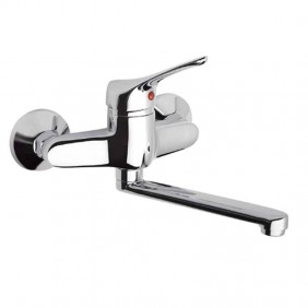 Paini Pilot wall-mounted kitchen tap without...