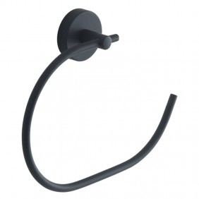 Portasalviette Gedy Eros ad anello nero matto...