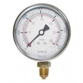 Ferrari gas manometer 1/4 radial low pressure...