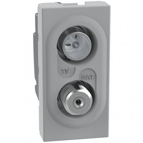 Bticino MatixGO TV-SAT Steckdose 1 Modul grau...