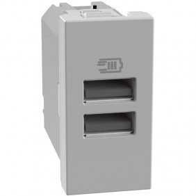 Chargeur USB Bticino MatixGO 15W avec 2 ports...