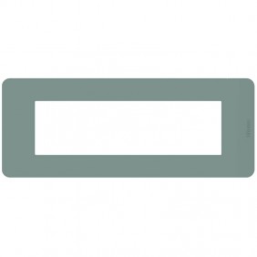 Placa Bticino MatixGO Tones 7 módulos Agave...