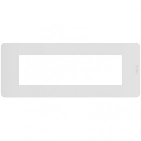 Placa Bticino MatixGO 7 módulos blanco JA4807JW